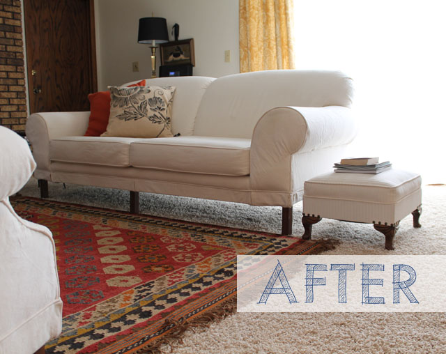 sofa, living room, before and after