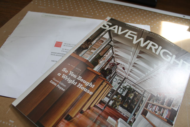 Save Wright Magazine Issue "So You Bought a Wright House"