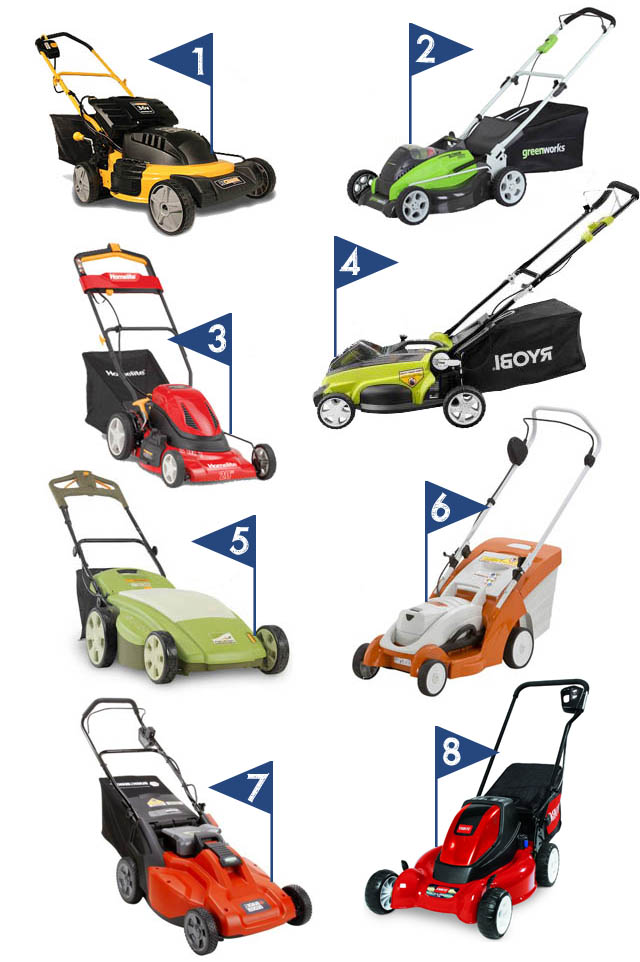 Rechargeable cordless electric lawn mowers