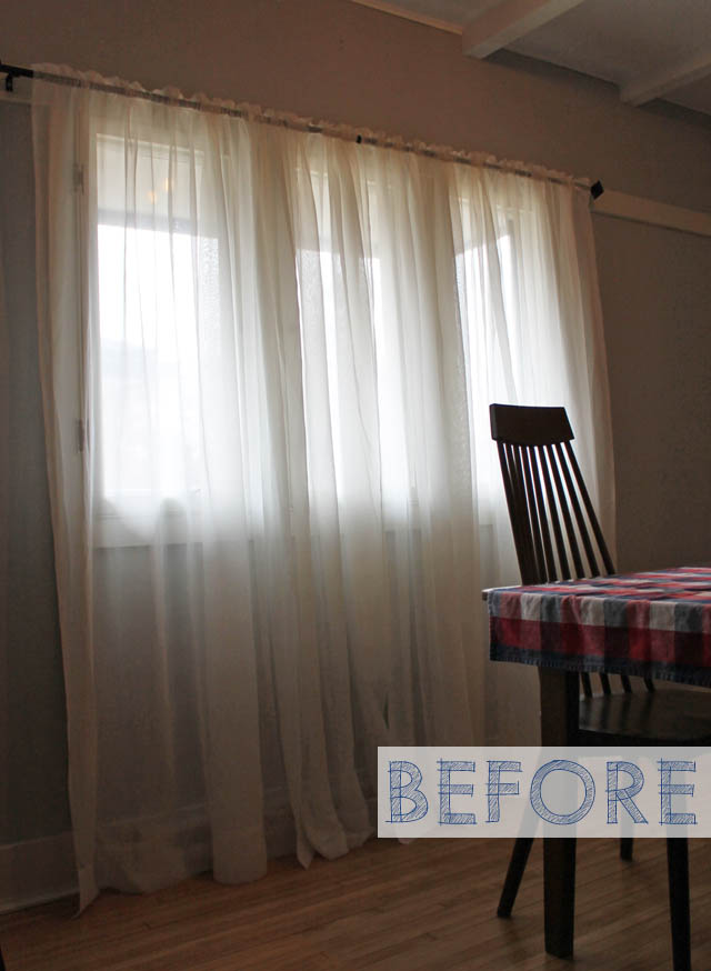 ugly curtains before