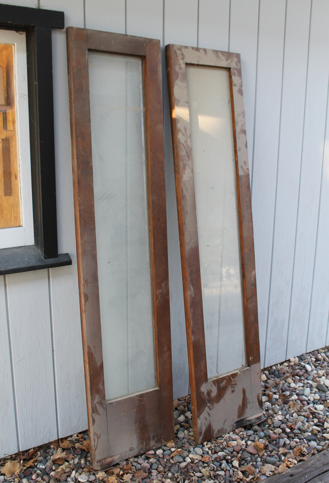 two glass pane doors from our american system-built home
