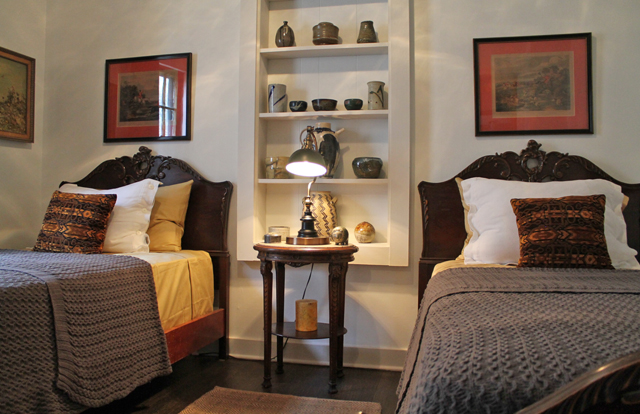 Two Twin Beds in Larry and Edgar's Guest Bedroom on Mr. and Mr. Blandings