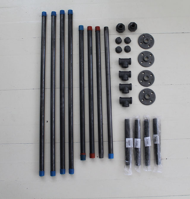supplies for an industrial pipe console table