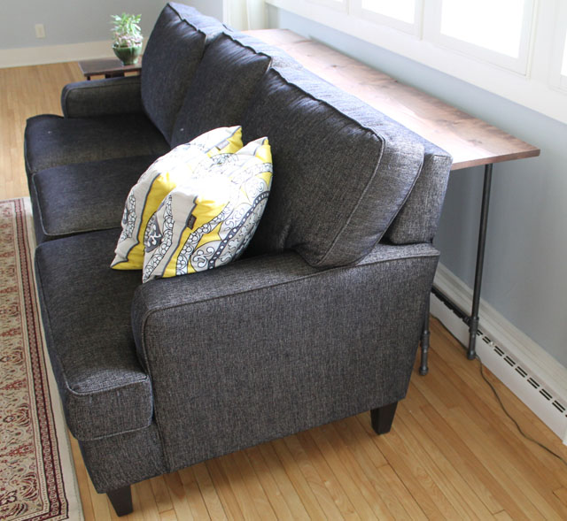 DIY console table on Mr. and Mr. Blandings