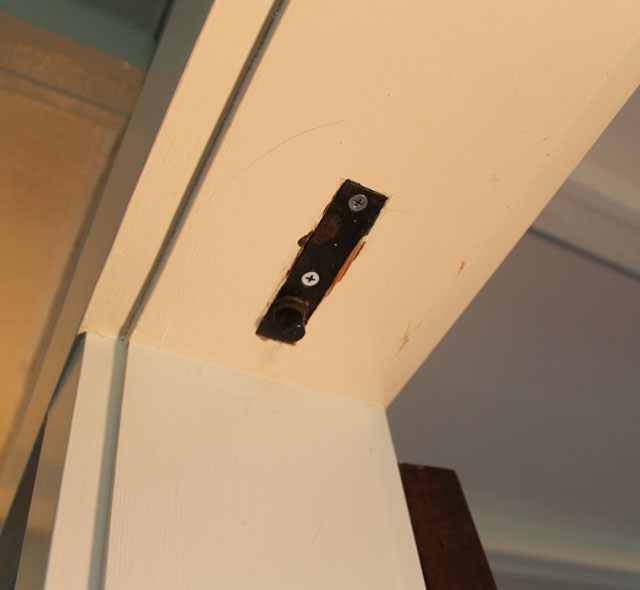 door hardware in an American System-Built home on Mr. and Mr. Blandings