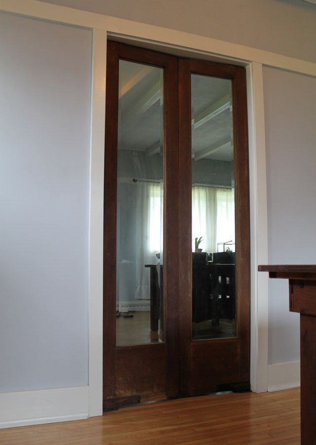 dining room doors in an American System-Built home