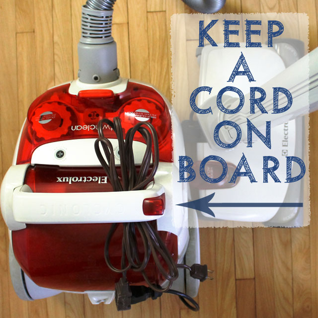 Big House Vacuuming Tip: Keep a Cord on Board