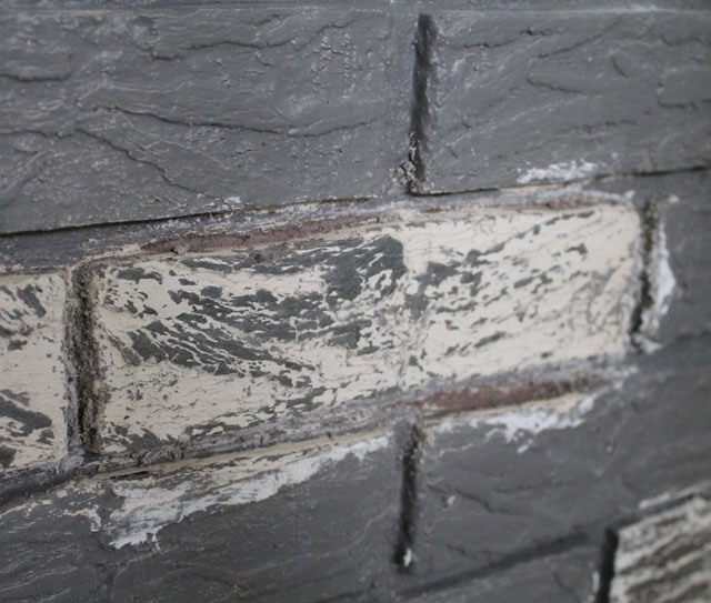 Testing Dumond Peel Away paint remover on brick