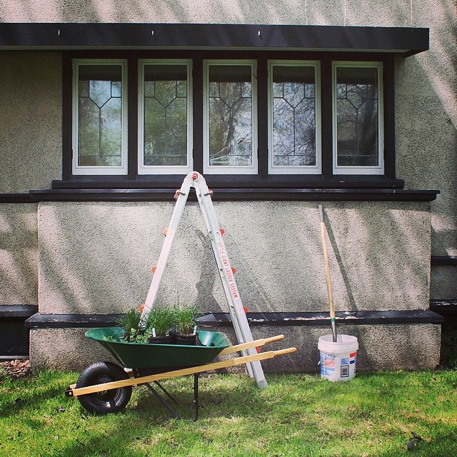 American System Built home window flower box