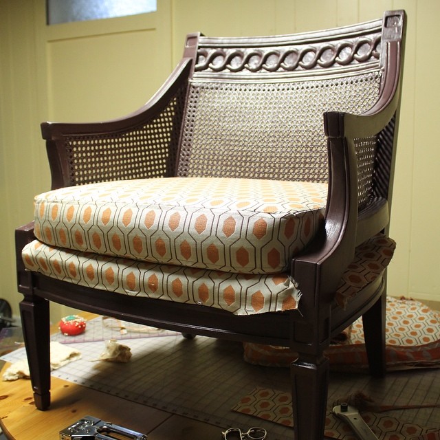 Before & After: Reupholstered Chair Project | This American House