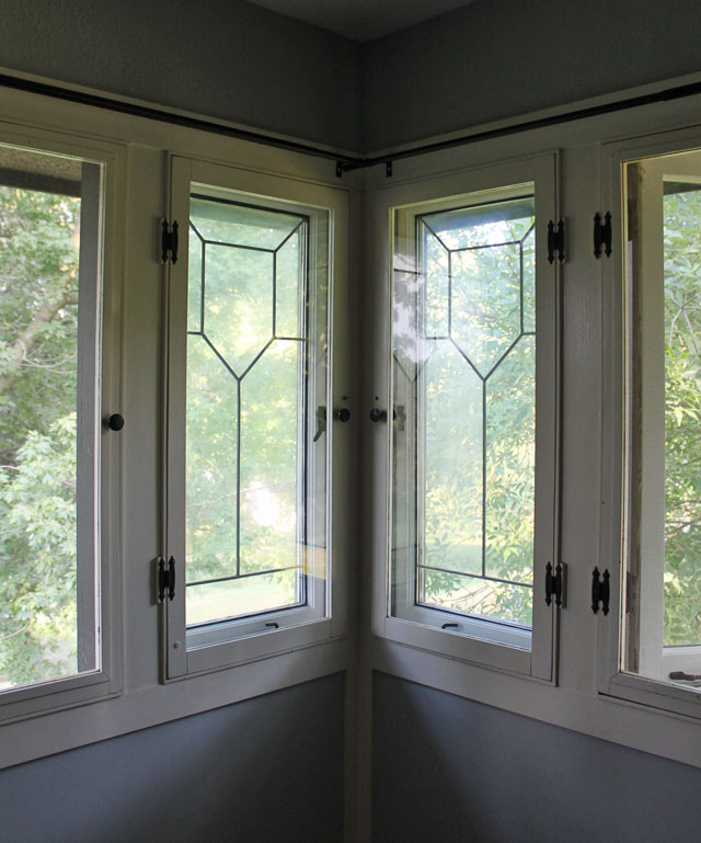 Original Zinc Glass Windows on Our American System Built Home | This American House