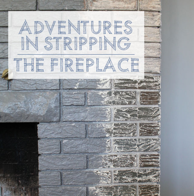 Adventures in Stripping: Refinishing Fireplace Brick