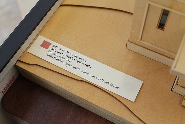Scale model of Delbert Meier House