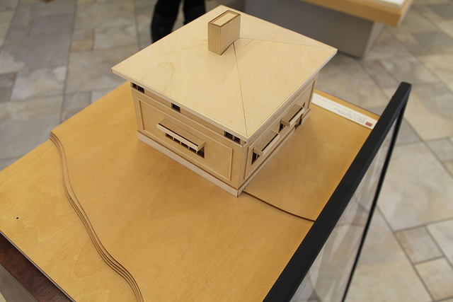 Scale model of the Delbert Meier House