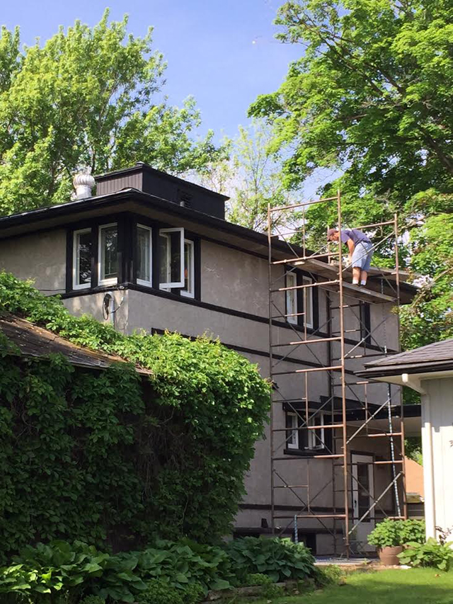 Chimney Specialist Relining the Chimney of Our American System Built Home