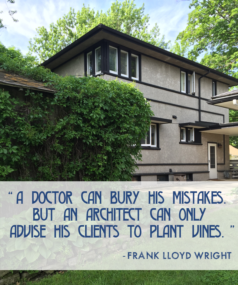 A doctor can bury his mistakes but an architect can only advise his clients to plant vines.