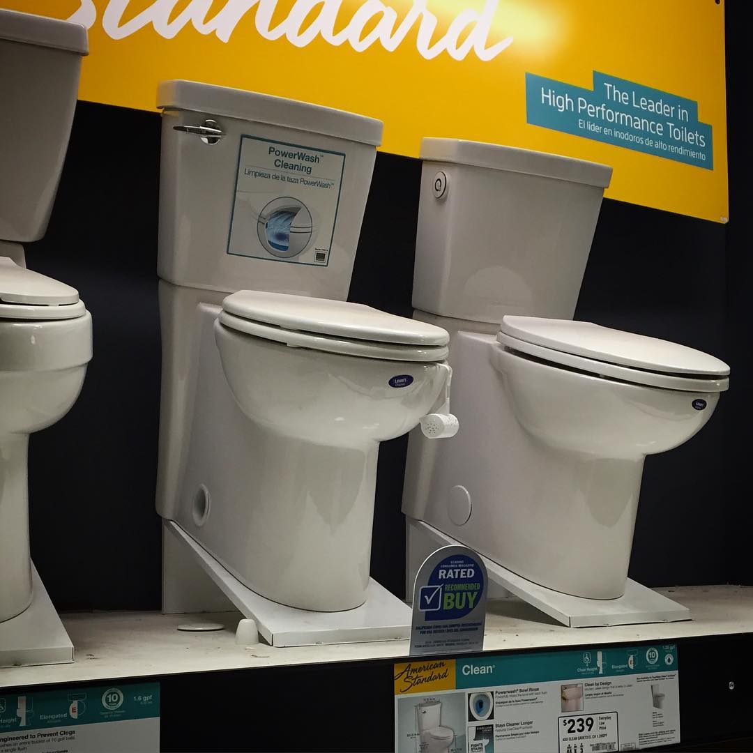 American Standard Clean Toilet at Lowes