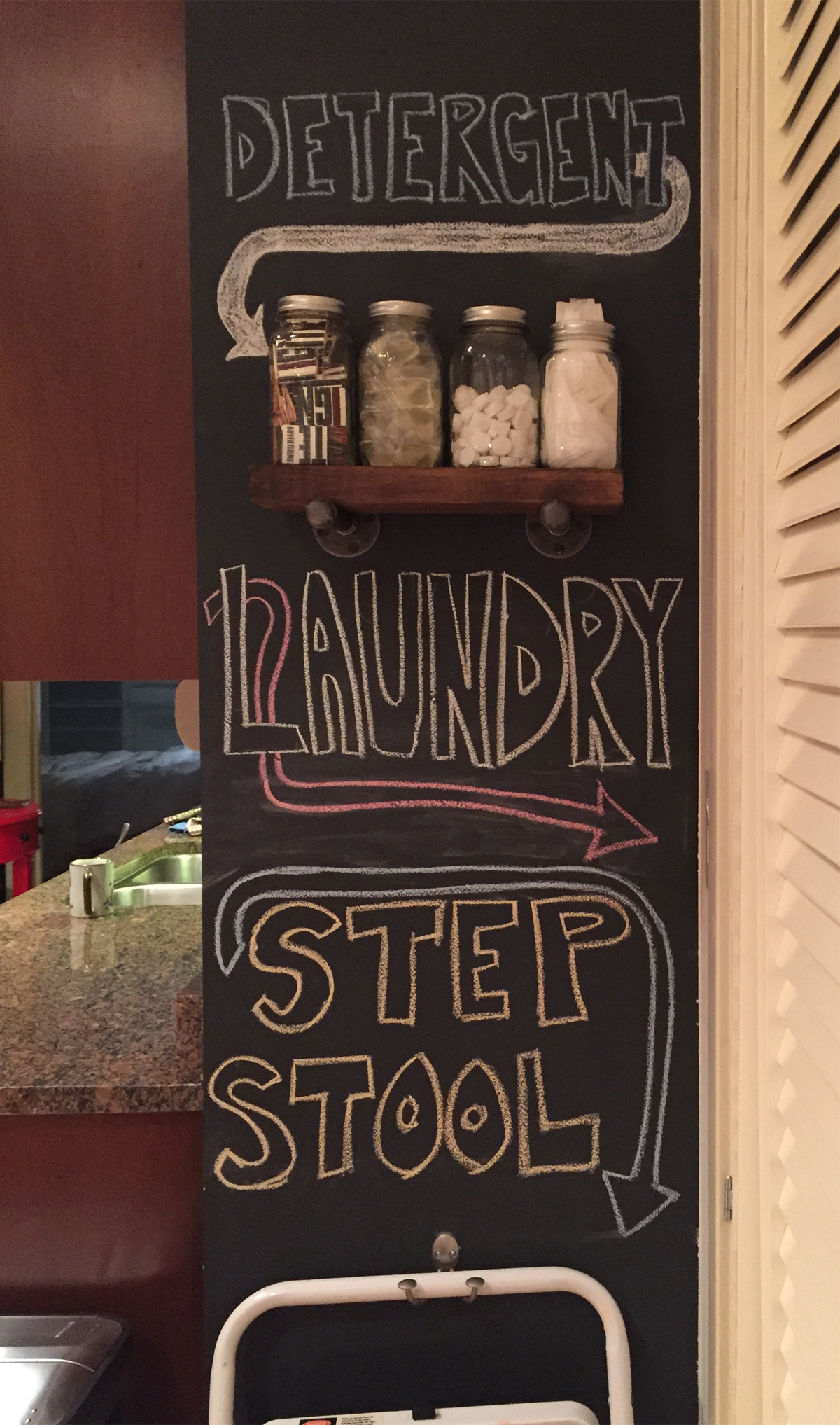 DIY Pipe and Wood Shelf on This American House