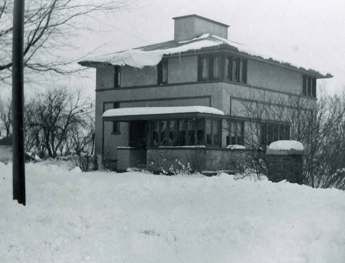 The Delbert Meier House pictured in the 1920s