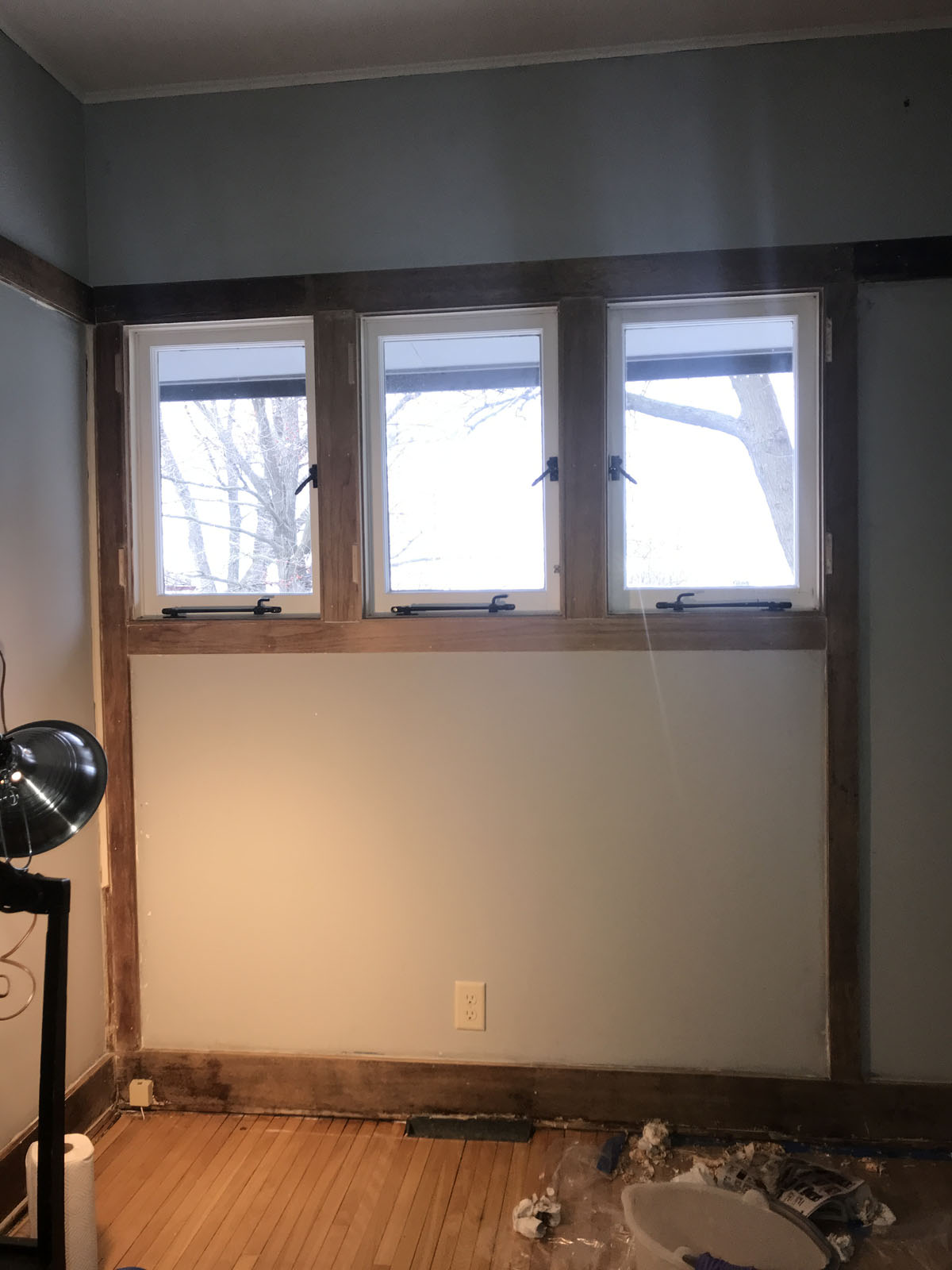 Stripping paint in an old home