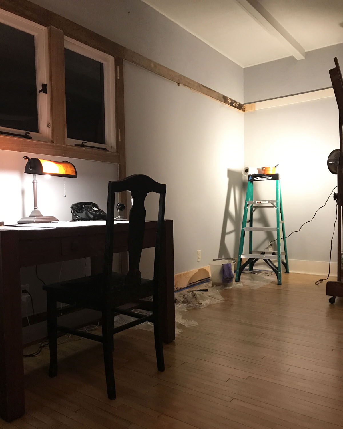 stripping woodwork in an old house