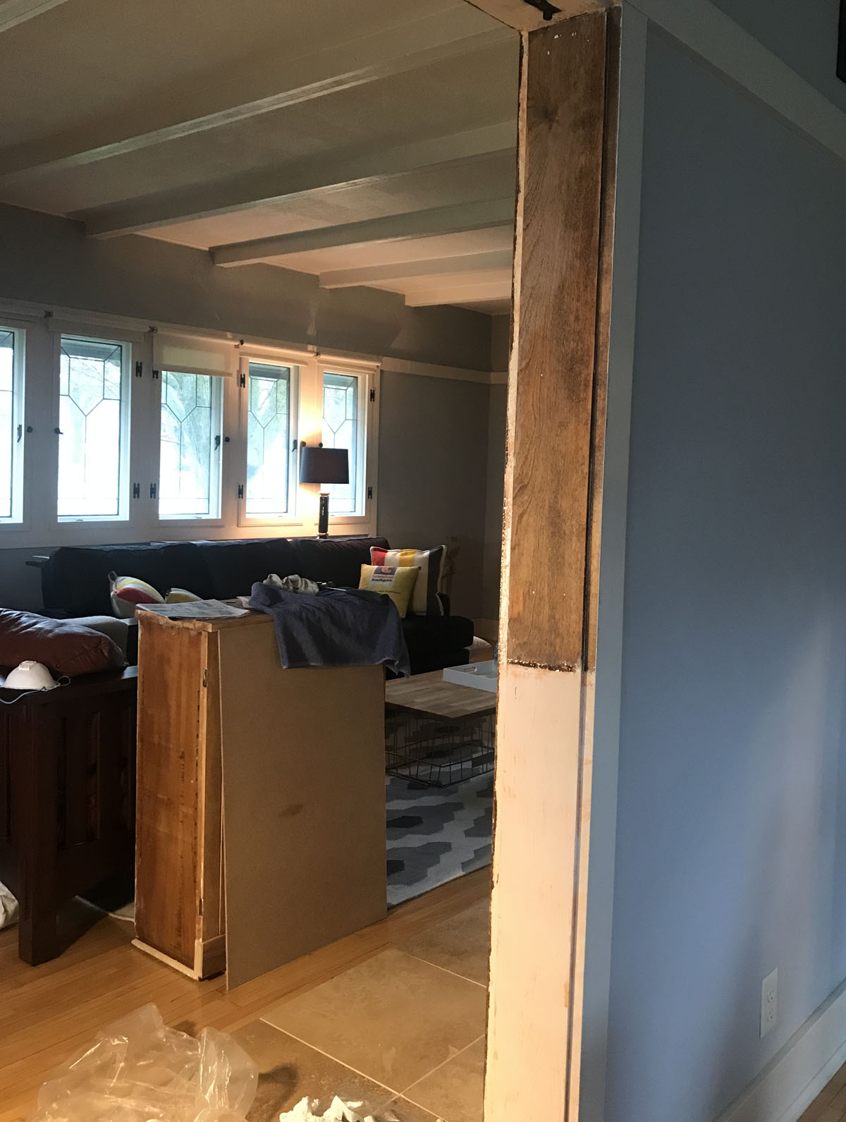 restoring wood trim in an old house