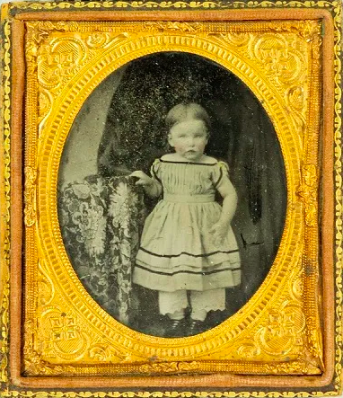 Ambrotype of Elizabeth Amelia Wright, circa 1862.