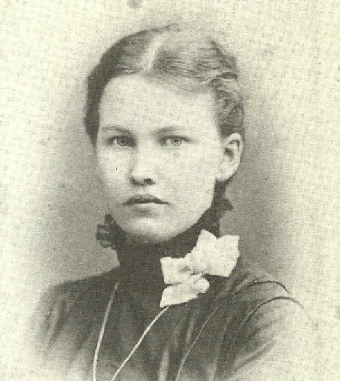 Elizabeth Wright Heller, age 17, 1877