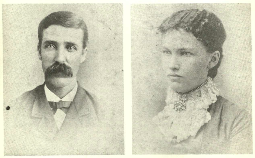Elizabeth Wright and John Heller at the time of their wedding, 1881.